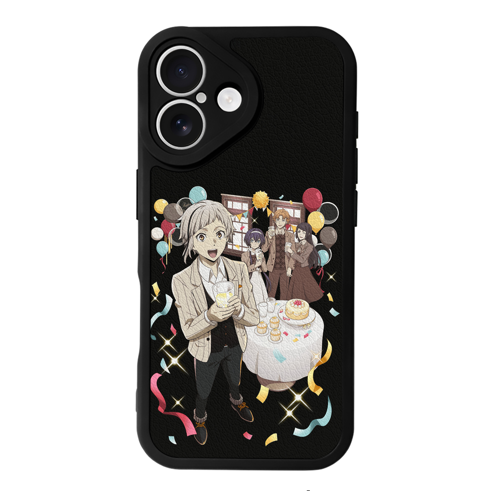 （画像用） 文豪ストレイドッグス Bungo Stray Dogs 【iPhone 16シリーズ対応】シリコンスマホケース（レザー調） 材質：シリコン